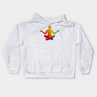 Tie Dye Meditation in Lotus Yoga Kids Hoodie